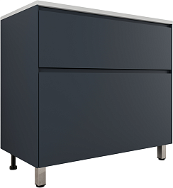 Style Line Тумба под раковину Лима 90 Plus эмаль графит матовая – фотография-2